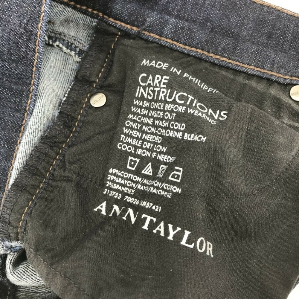 Ann Taylor Modern Fit Boot Cut Jeans Size 00 NWOT - Picture 5 of 6